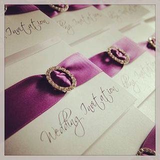 mayfair crystal luxury wedding invitation by made with love designs ltd