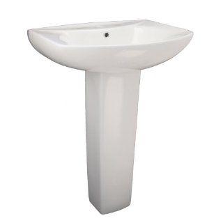 Fontaine NF PED 505 White Oval Bath Pedestal Sink  