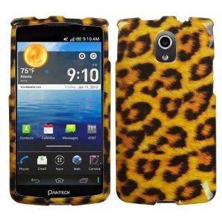 Yellow Leopard Hard Cover Case for Pantech Discover P9090 by ApexGears Cell Phones & Accessories