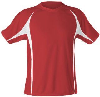 Alleson 506SY Youth Custom Volleyball Jerseys SC/WH   SCARLET/WHITE YXL  Sports & Outdoors