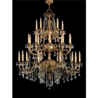 Crystorama Lighting 498 ob cl s Ornate Cast Brass Chandelier Accented With Swarovski Elements Crystal In Olde Brass    