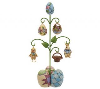 Jim Shore Heartwood Creek Easter Tree with Ornaments Figurine —