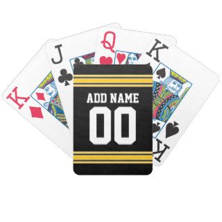 Football Team Jersey with name and number Card Deck