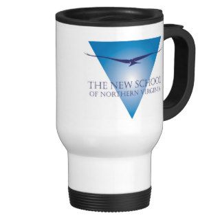 Blue Triangle Logo Travel Mug