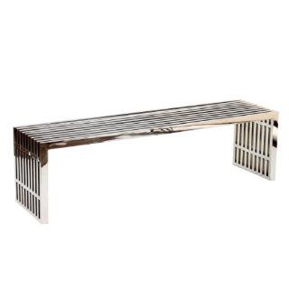 Novel Stainless Steel Entryway Bench Size Double Kitchen & Dining