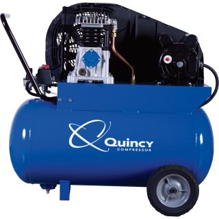 Quincy Single-Stage Air Compressor — 2 HP, 20-Gallon Horizontal Tank, Model# Q12120PQ  2   9 CFM Air Compressors
