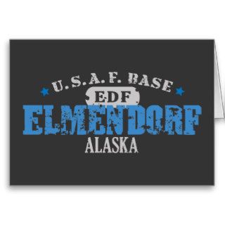 Air Force Base   Elmendorf, Alaska Greeting Card