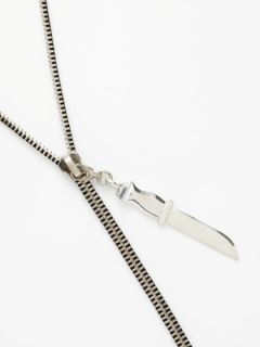 Zipper Charm Necklace by Mateo Bijoux