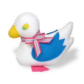 lucie lou duckling felt sewing kit by clara