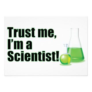 Trust Me I'm a Scientist Lab Bottles Party Invite
