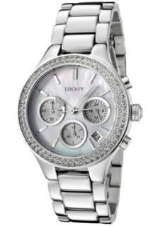 DKNY NY8057  Watches,Womens Chronograph White Crystal White Mother Of Pearl Dial Stainless Steel, Chronograph DKNY Quartz Watches