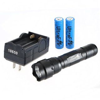 Ultrafire 1000 LM WF 502B CREE XM L T6 5 Mode LED Flashlight Torch 18650 Charger   Basic Handheld Flashlights  