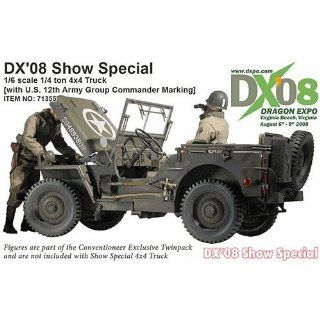 Dragon Models DX'08 American WWII Jeep w/ Full Engine Toys & Games