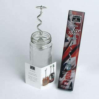 spitfire jam jar pewter spoon by glover & smith