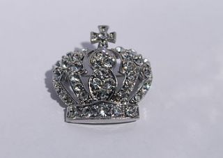 royal baby diamante brooch by diamond affair
