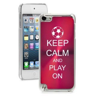 Apple iPod Touch 5th Generation Red 5B504 hard back case cover Keep Calm and Play On Soccer Cell Phones & Accessories