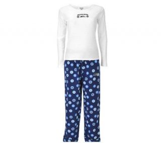 NFL Seattle Seahawks Womens Snowflake Pajama Set —