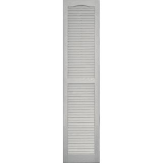 Vantage Paintable Louvered Vinyl Exterior Shutter (Common 63 in x 14 in; Actual 63.3125 in x 14.06 in)