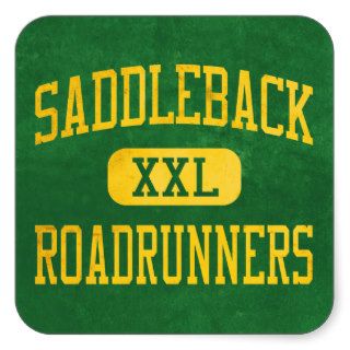 Saddleback Roadrunners Athletics Square Stickers