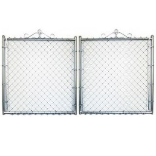 60 in x 11 ft 6 in Galvanized Steel Chain Link Drive Gate