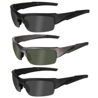 Wiley X Valor Sunglasses   3 Lens System (Smoke/Clear/Rust)/Matte Black Frame 617772