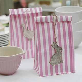 set of four candy stripe gift bags by little ella james