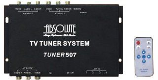 Absolute TUNER507 4 Channel TV / CATV ANALOG Tuner with Remote Cotnrol and built In FM Tuner  Vehicle Tv Tuners 
