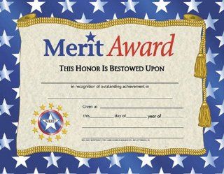 Merit Award Certificate Toys & Games