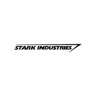 (2x) 7" Stark Industries Ironman Logo Sticker Vinyl Decals Automotive