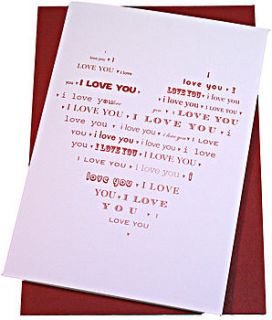 love letter valentine's card by this is nessie