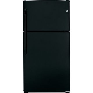 GE 21 cu ft Top Freezer Refrigerator (Black) ENERGY STAR