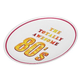Totally Awesome 80s Party Plate