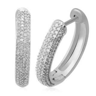diamond hoop earrings in sterling silver $ 379 00 add to bag send