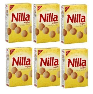 Tj Nabisco Nilla Wafers Delectable Cookie Wafers   6 Carton Pack of 3.25 Oz Packs  Grocery & Gourmet Food