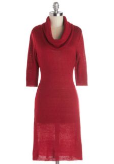 Solid Friend Dress in Red  Mod Retro Vintage Dresses
