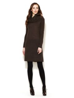 Cashmere Cable Collar Sweater Dress by White + Warren