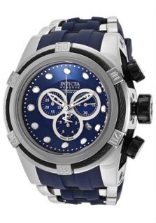 Invicta 14403  Watches,Mens Bolt/Reserve Navy Blue Dial Navy Polyurethane, Chronograph Invicta Quartz Watches