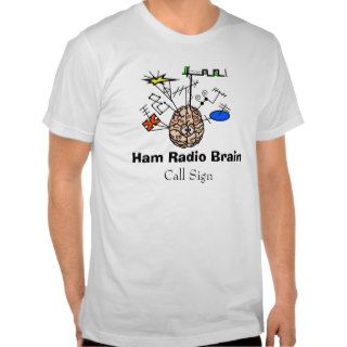 Funny Ham Radio Brain T Shirt