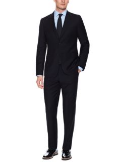 Solid Slim Fit Chelsea Suit by Martin Greenfield