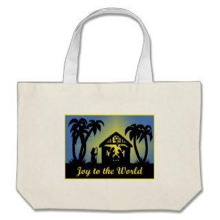 Nativity Silhouette Joy to the World Bag