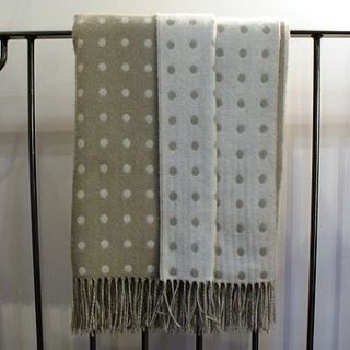 spotted throw by uniquely eclectic