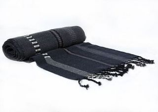 fine woollen stripe scarf by melanie porter