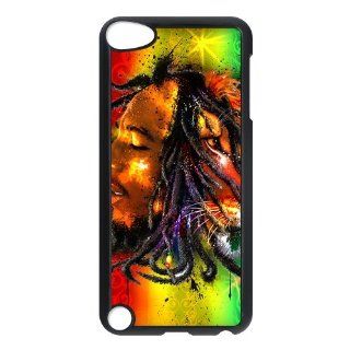 Jamaica Reggae Music Singer Bob Marley Rasta Ipod Touch 5th Case Hard Plastic Bob Marley Ipod Cover HD Image Snap ON Cell Phones & Accessories