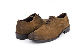 eastwood suede oxford shoes by agnes & norman
