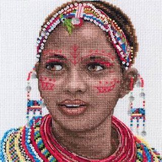 Maia Masai Woman Portrait Kit   Arts Crafts