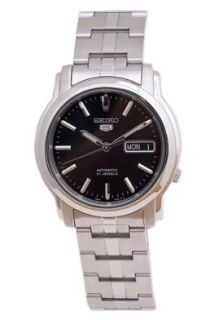 Seiko SNKK71K1  Watches,Mens Automatic Stainless Steel with Dark Grey Dial, Casual Seiko Automatic Watches