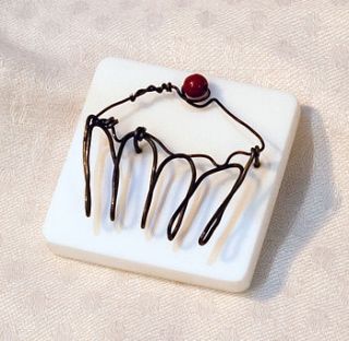 brooch iron wire cupcake by helaina sharpley