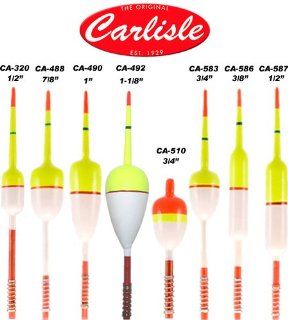 Carlisle 320 1/2 Inch Balsa Wood Fishing Float, Red and Yellow Finish  Fishing Corks Floats And Bobbers  Sports & Outdoors