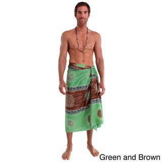 Men's Baliku Fringeless Sarong (Indonesia) 1 World Sarongs Men's Clothing