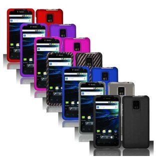Importer520 7in1 Combo Hard Plastic Rubberized Case Cover for T Mobile LG G2X Cell Phones & Accessories